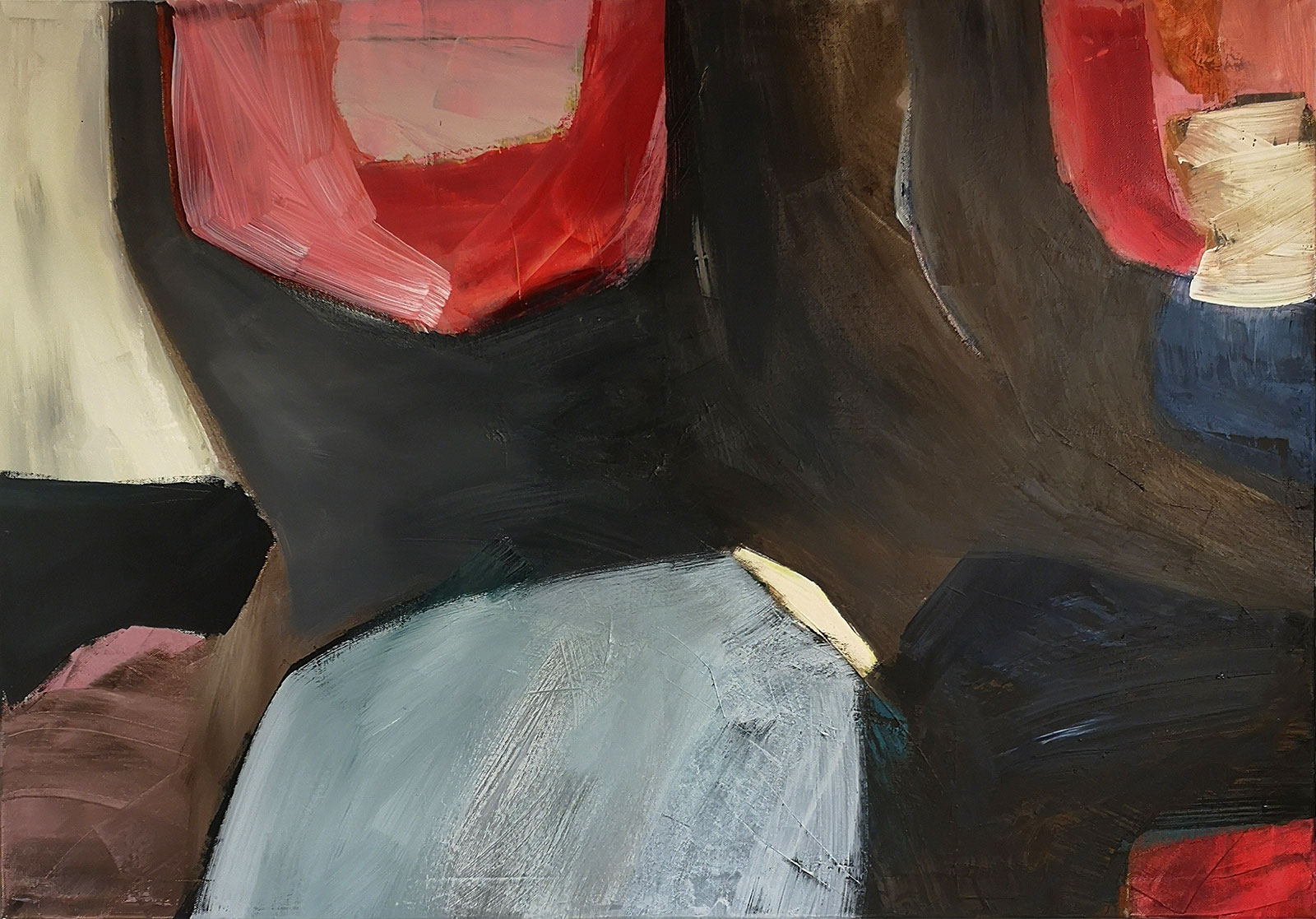 Die abstrakte organische Komposition innere Kontinente (4) ist von Doris Junker. Foto von Dagmar Morath.